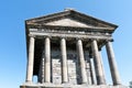 One of the facades of a pagan temple in Garni, Armenia.