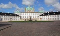 Copenhagen, Denmark - August 22,2017: Beautiful castle on blue sky at Fredensborg Palace