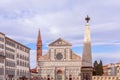 One of the famous churches Basilica of Santa Maria Novella in the evening light Royalty Free Stock Photo