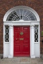 One of the famous Dublin doors - Ireland Royalty Free Stock Photo