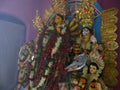 Godess durga of durga puja.. rich indian culture of bengali heritage.. Royalty Free Stock Photo