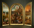 Photo of the famous original painting the `Last Judgement` by Hieronymus Bosch.