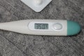 One fever thermometer Royalty Free Stock Photo