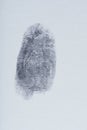 One finger print Royalty Free Stock Photo