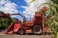 One Of The First Sugar Cane Harvesters Made