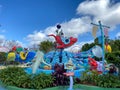 The one fish, two fish, red fish, blue fish, Cat in the Hat ride at Universal Studios Theme Park in Orlando, Florida