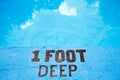 One foot deep Royalty Free Stock Photo