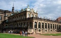 One of the four corner baroque pavilions of the Zwinger, Dresden, Germany