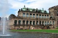 One of the four corner baroque pavilions of the Zwinger, Dresden, Germany