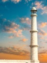 One of the four minarets of Taj Mahal Royalty Free Stock Photo