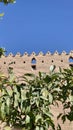 One of the four watchtowers of Karim Khani citadel in Shiraz Municipality Square