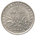 one french franc coin