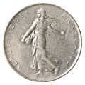 one french franc coin