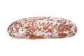 One fresh bun on white Royalty Free Stock Photo