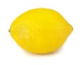 One fresh lemon isolated on white background