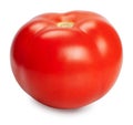 One fresh red tomato isolated on white background Royalty Free Stock Photo