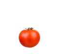 One fresh red tomato isolated on white Royalty Free Stock Photo