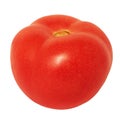 One fresh red tomato isolated on white Royalty Free Stock Photo