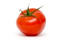 One red tomato on white background Royalty Free Stock Photo