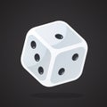 One gambling dice Royalty Free Stock Photo