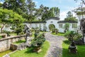 One of the Garden with differents bonsai tree and rock Royalty Free Stock Photo