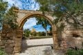 One of the gates in Alcazaba of Almeria (Almeria Castle) Royalty Free Stock Photo
