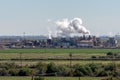 Geothermal energy plant in imperial County, California Royalty Free Stock Photo