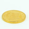 One Gold Coin Royalty Free Stock Photo