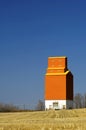 One grain elevator on the Canadian prairies Royalty Free Stock Photo