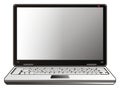 One gray laptop