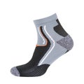 One gray sock for sports, on a white background