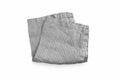 One gray and white striped pure cotton linnen napkin