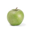 One green apple isolated on a white background clipping path. Royalty Free Stock Photo