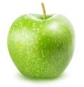 One green apple isolated on a white background Royalty Free Stock Photo