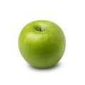 One green apple isolated on white background with clipping path Royalty Free Stock Photo