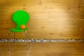 One green Chair and one Orange / modern interior Royalty Free Stock Photo