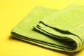 One green terry towel Royalty Free Stock Photo