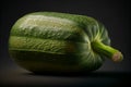 One green zucchini. AI Generated