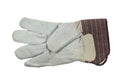 One grey leather work glove Royalty Free Stock Photo