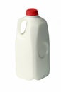 A one half 1/2 gallon jug of whole milk with a red cap. Royalty Free Stock Photo