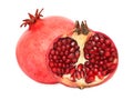 One and a half pomegranate () Royalty Free Stock Photo