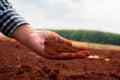 One hand holds the soil, ready to plant the seeds of growth and transformation