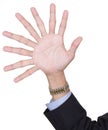 One hand with nine fingers Royalty Free Stock Photo