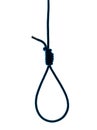 Hangman noose silhouette