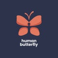 Human Butterfly Logo