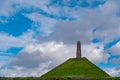 One of the highest points of the Utrecht Hill Ridge, Woudenberg. View of the Pyramide van Austerlitz in Zeist, Netherlands Royalty Free Stock Photo