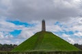 One of the highest points of the Utrecht Hill Ridge, Woudenberg. View of the Pyramide van Austerlitz in Zeist, Netherlands Royalty Free Stock Photo