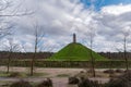 One of the highest points of the Utrecht Hill Ridge, Woudenberg. View of the Pyramide van Austerlitz in Zeist, Netherlands Royalty Free Stock Photo