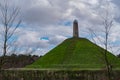 One of the highest points of the Utrecht Hill Ridge, Woudenberg. View of the Pyramide van Austerlitz in Zeist, Netherlands Royalty Free Stock Photo