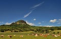 Hot summer afternoon below the mountain Royalty Free Stock Photo